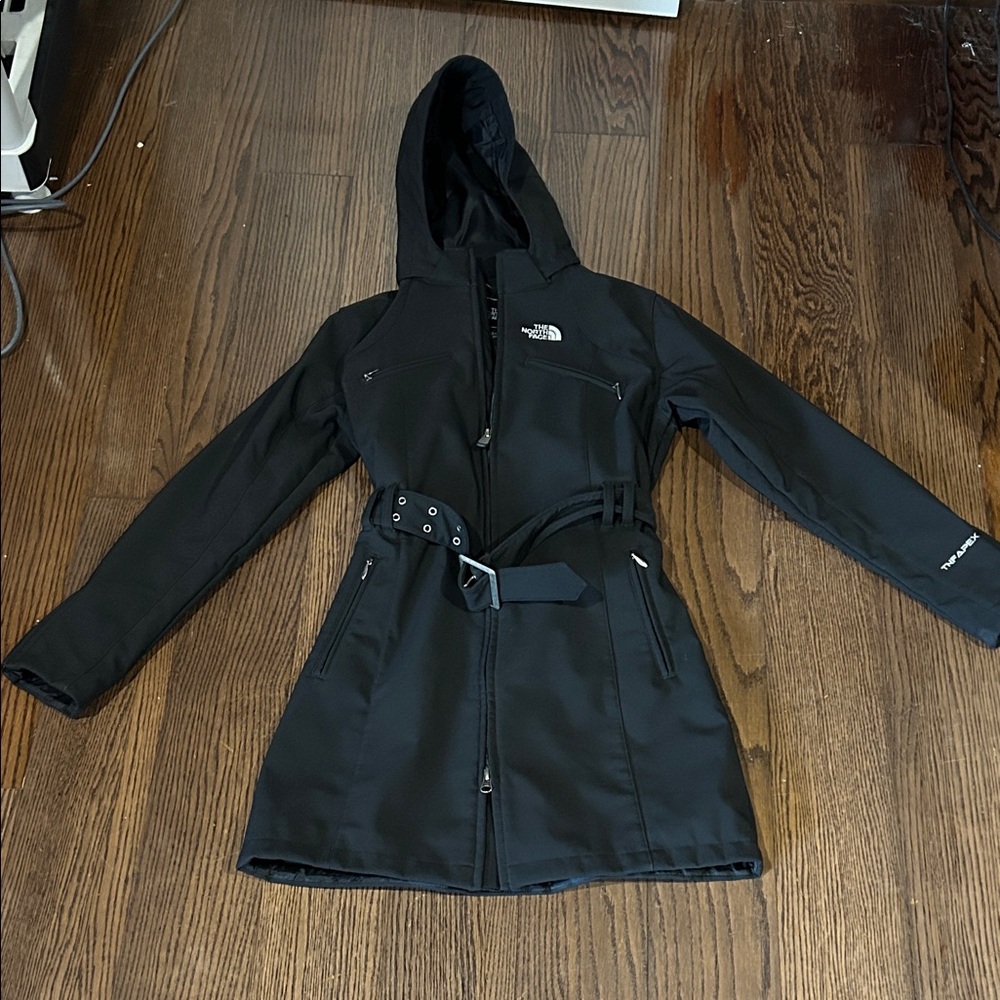 The North Face Women's Black Belted apex hooded jacket sz XS